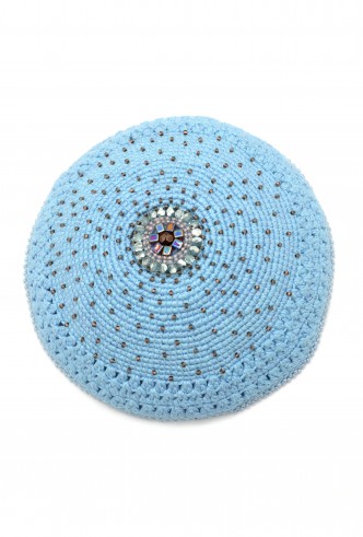 Crystal Medallion Kippa